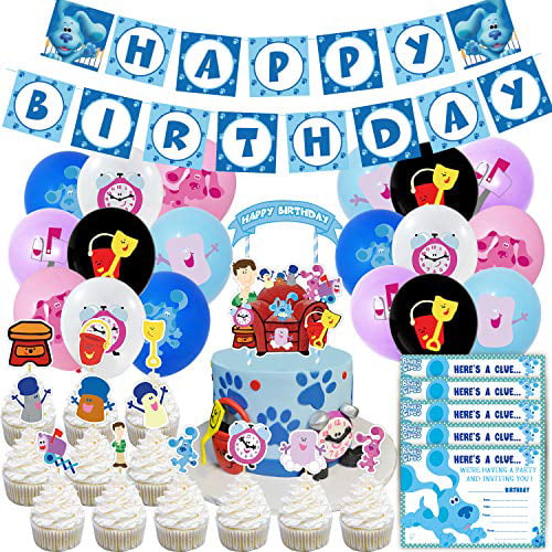 Blue's Clues and You Magenta CupCake Cake Decoration Party Supplies Dog 12 PCS